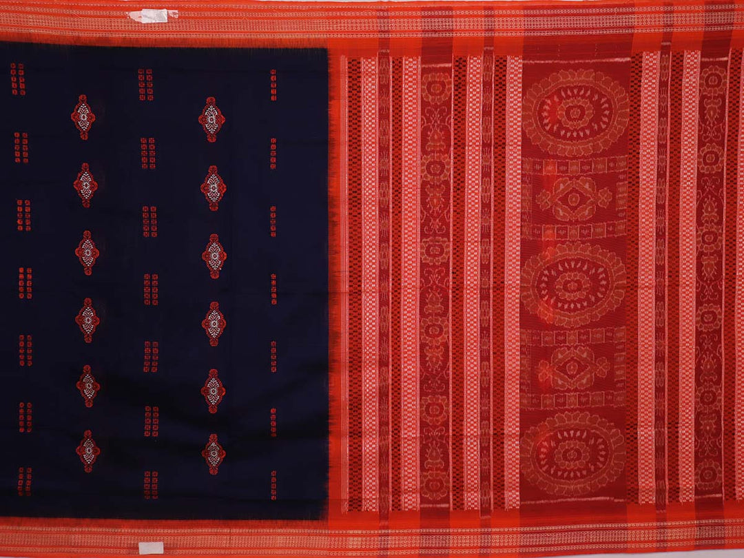 Handloom Bomkai Cotton Ikat Saree