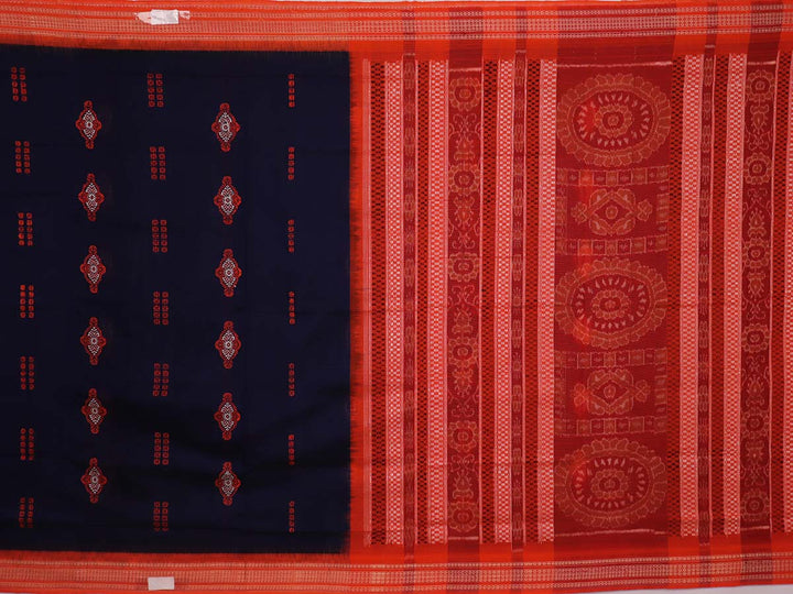 Handloom Bomkai Cotton Ikat Saree