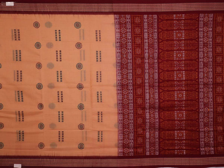 Handloom Bomkai Cotton Ikat Saree