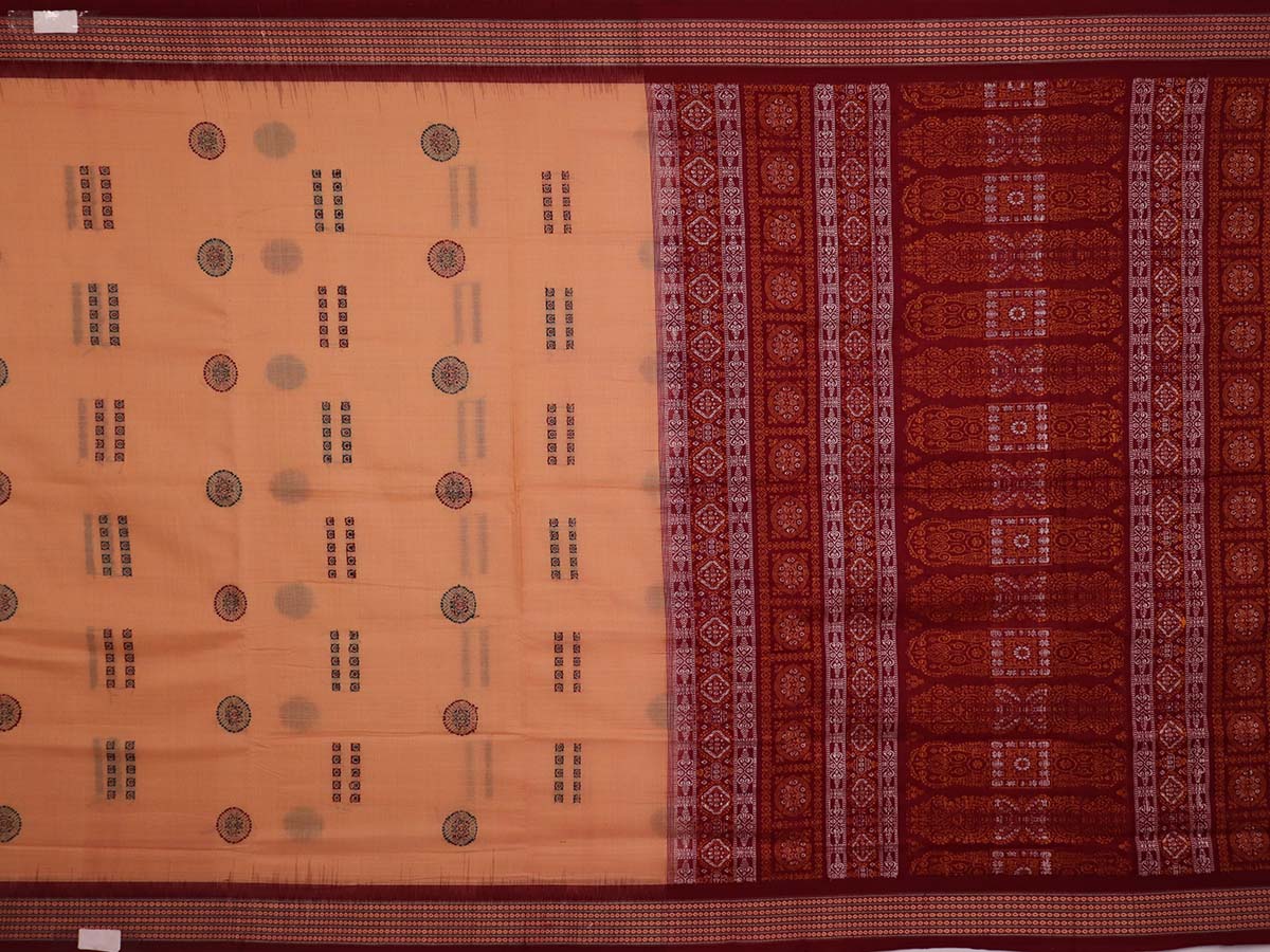 Handloom Bomkai Cotton Ikat Saree