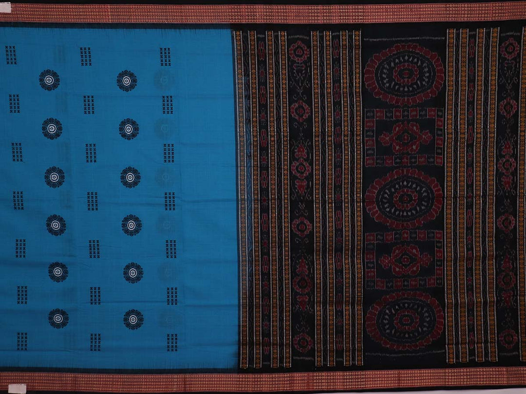 Handloom Bomkai Cotton Ikat Saree