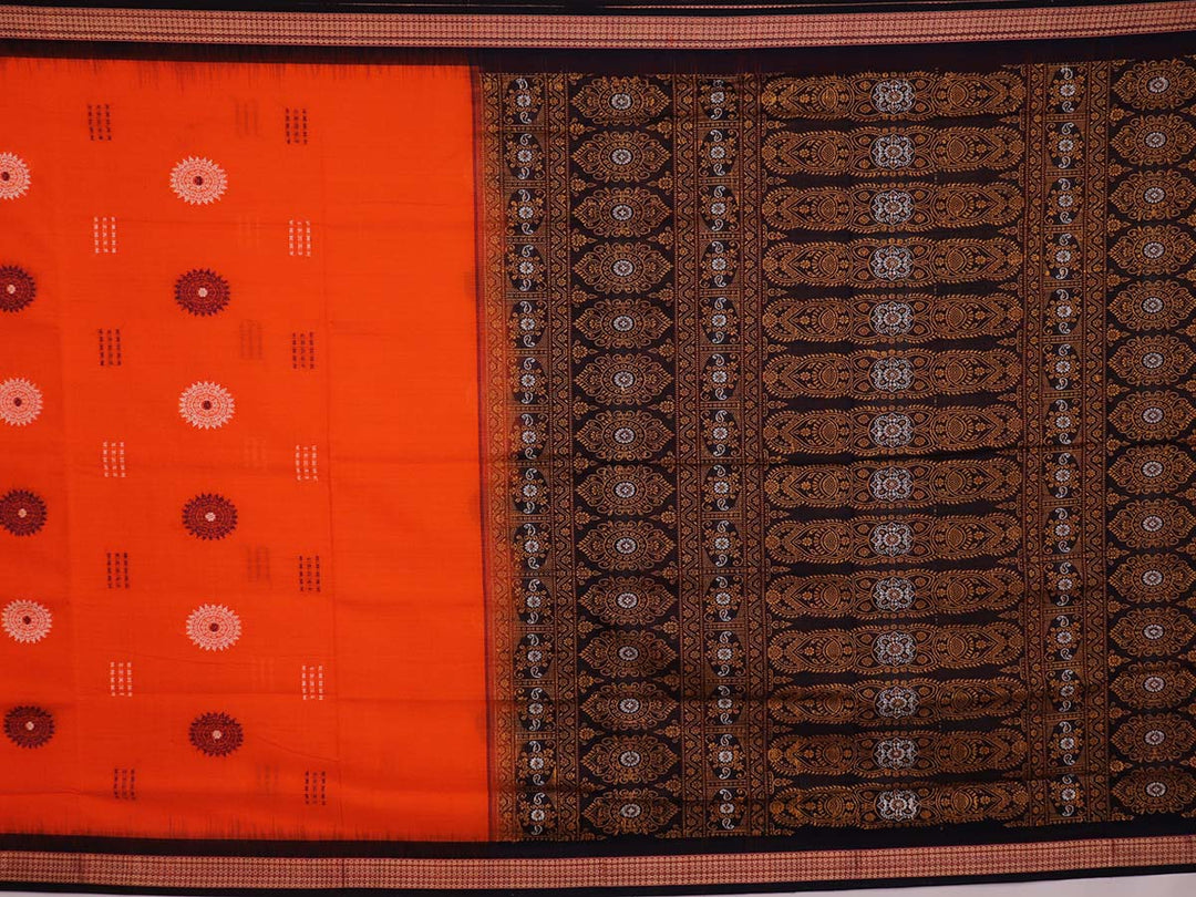 Handloom Bomkai Cotton Ikat Saree
