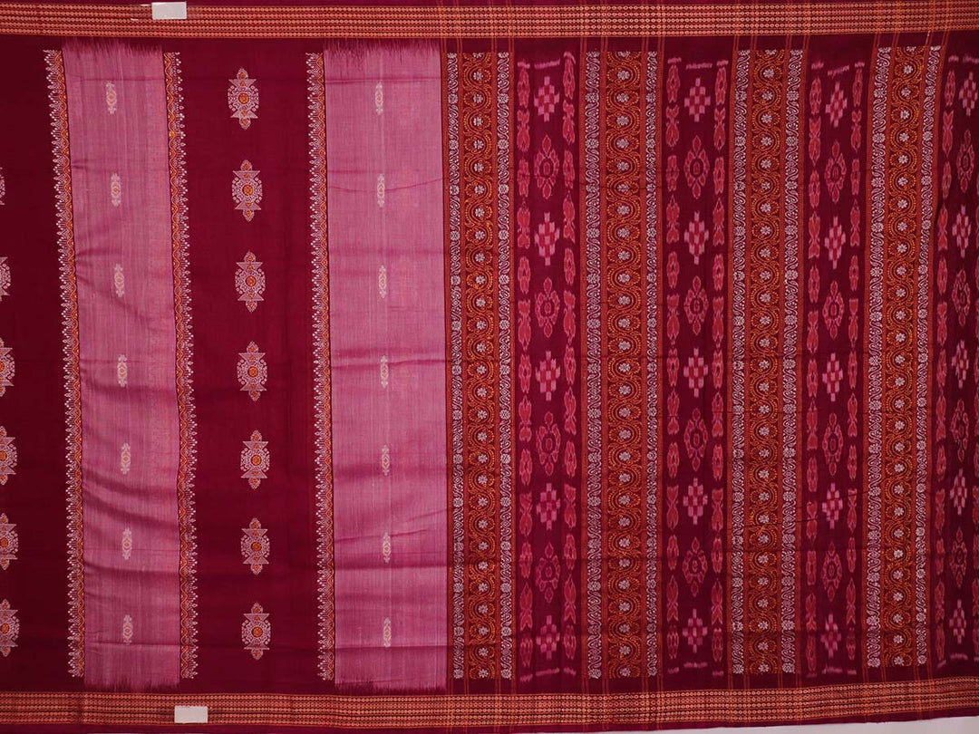 Handloom Bomkai Cotton Ikat Saree