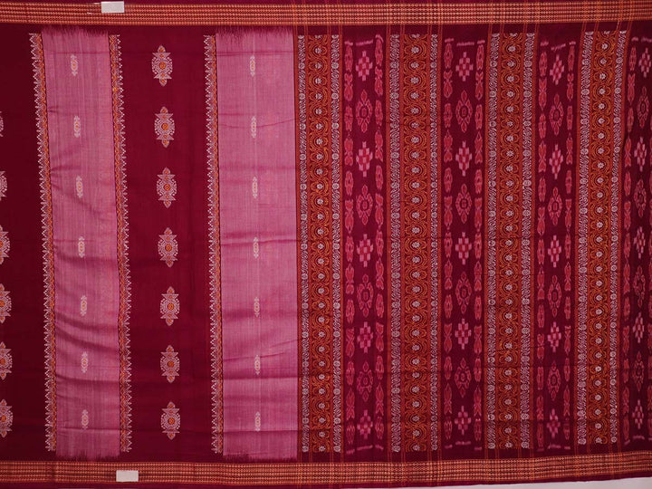 Handloom Bomkai Cotton Ikat Saree