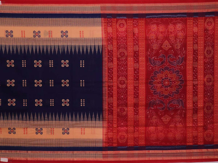 Handloom Bomkai Cotton Ikat Saree