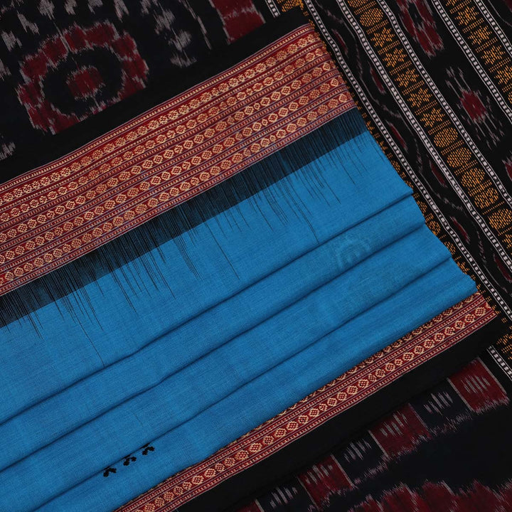 Handloom Bomkai Cotton Ikat Saree