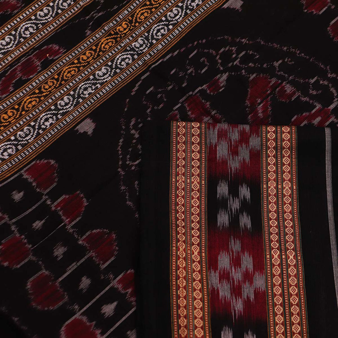 Handloom Sambalpuri Cotton Ikkat  Saree