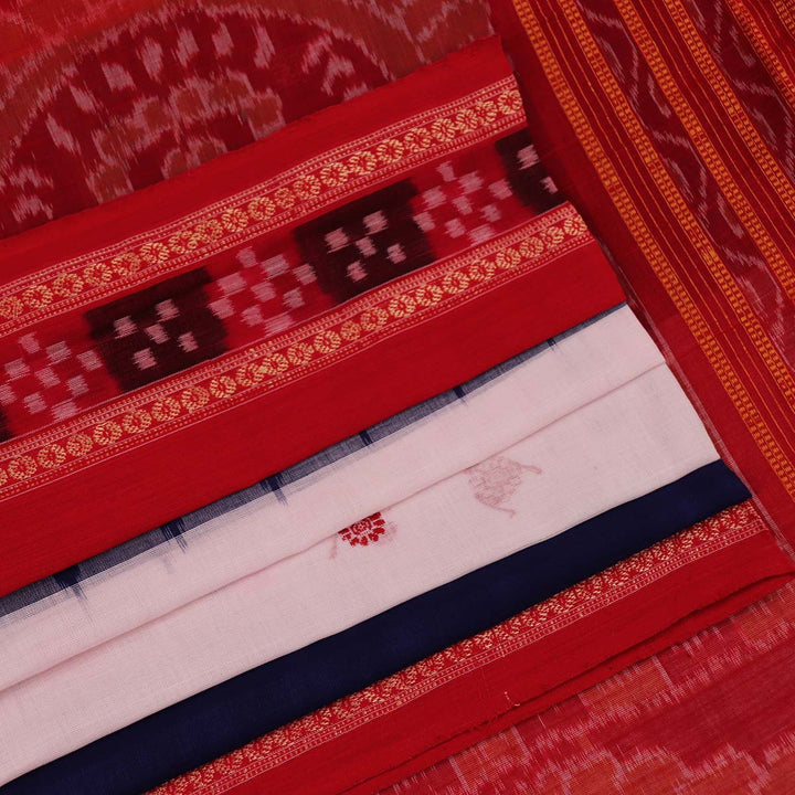 Handloom Sambalpuri Cotton Ikkat  Saree