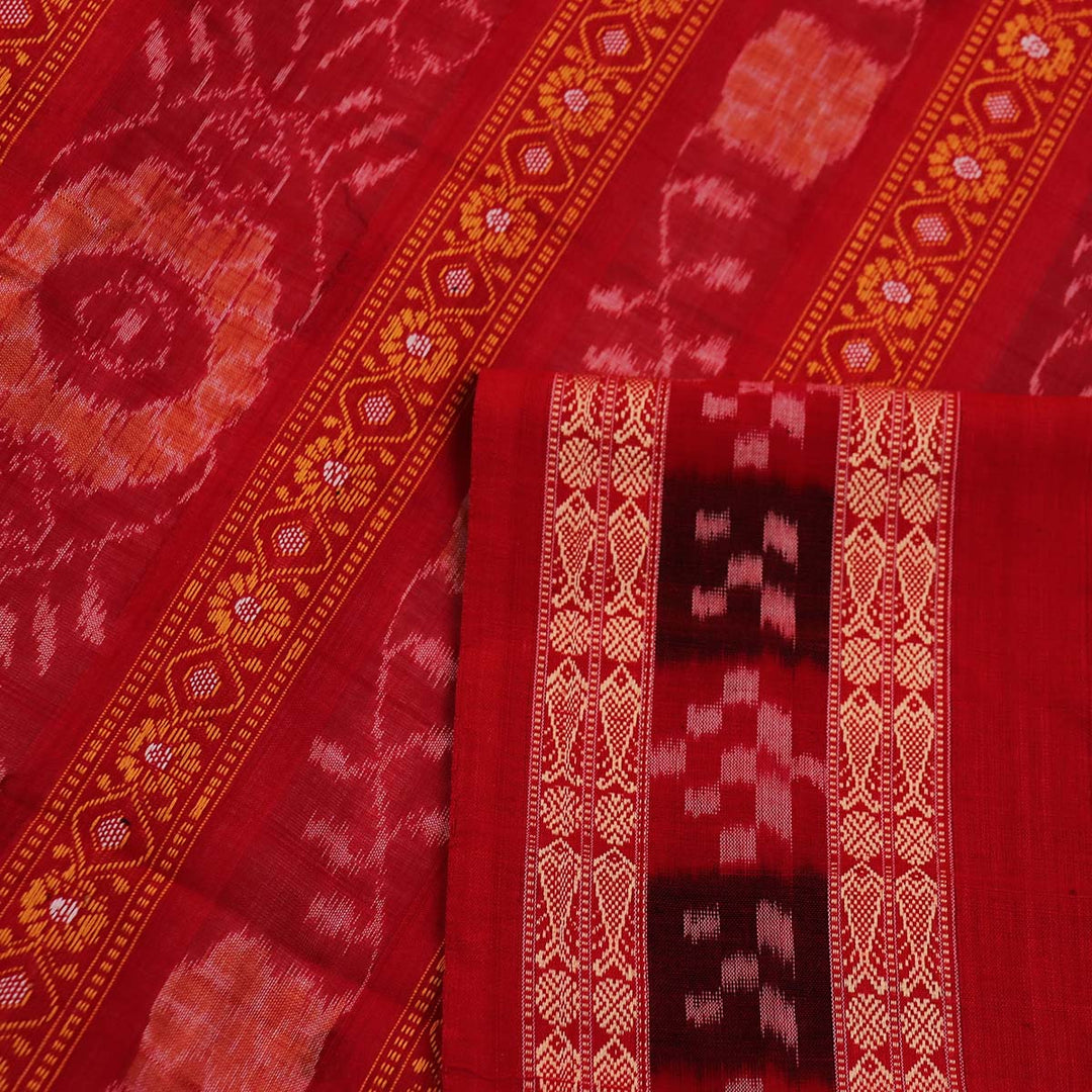 Handloom Sambalpuri Cotton Ikkat  Saree