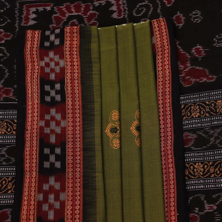 Handloom Sambalpuri Cotton Ikkat  Saree