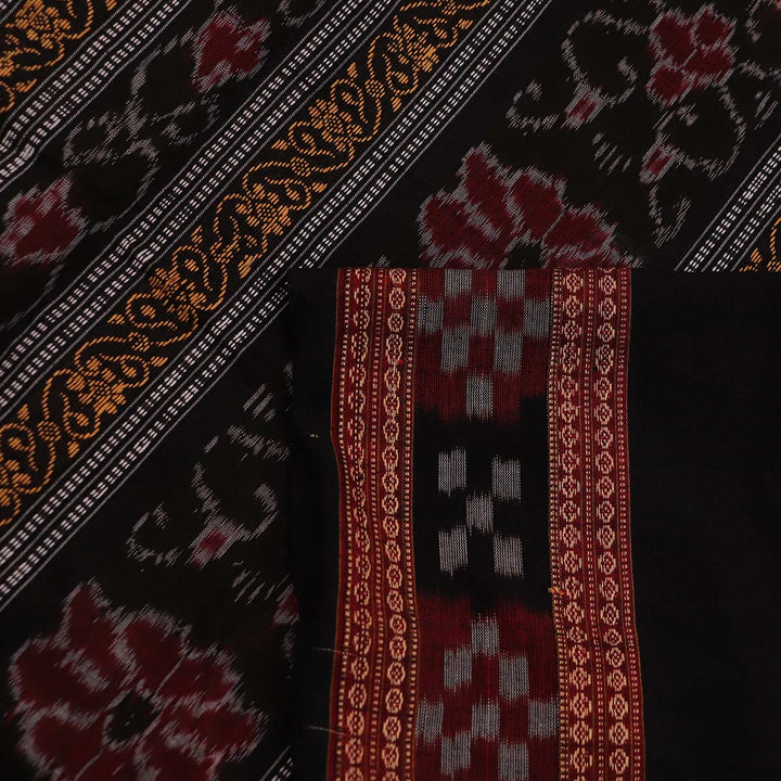 Handloom Sambalpuri Cotton Ikkat  Saree