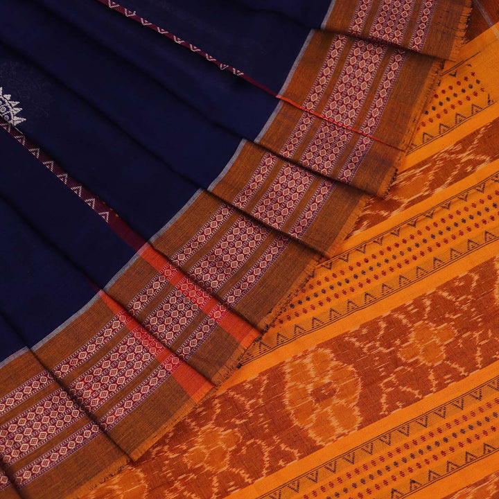 Handloom Bomkai Cotton Ikat Saree
