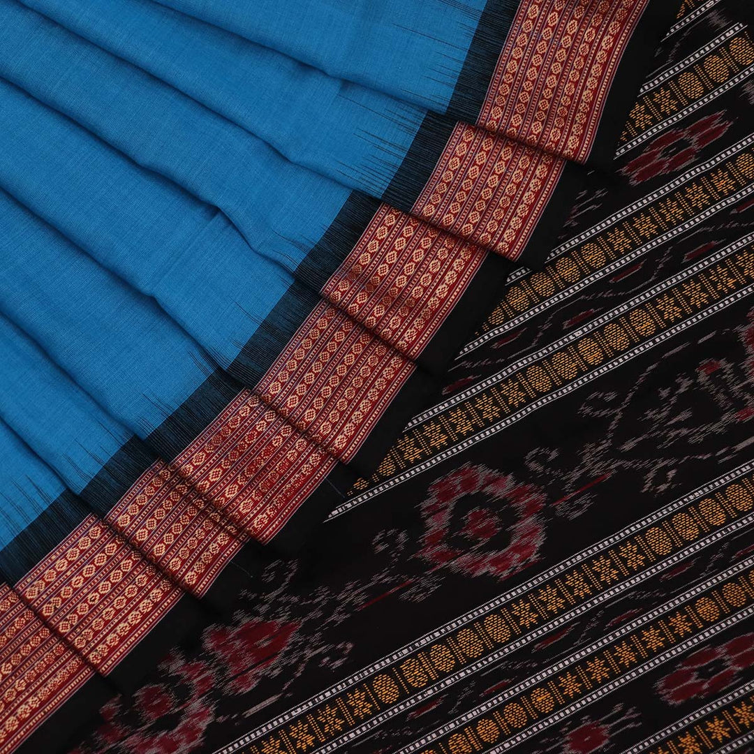 Handloom Bomkai Cotton Ikat Saree
