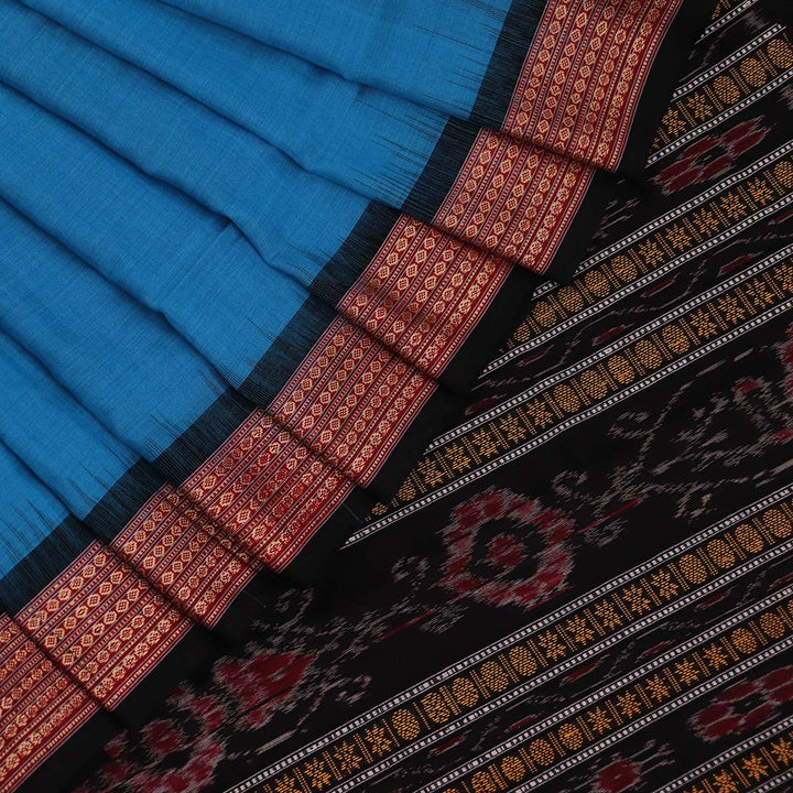 Handloom Bomkai Cotton Ikat Saree