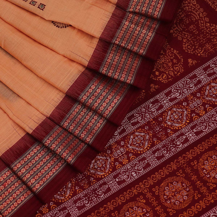 Handloom Bomkai Cotton Ikat Saree