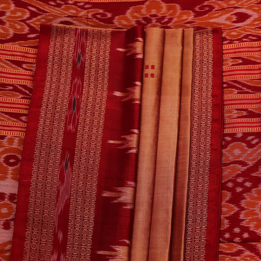 ହ୍ୟାଣ୍ଡଲୁମ୍ ଖଣ୍ଡୁଆ ସିଲ୍କ ଇକାଟ ସାରୀ |