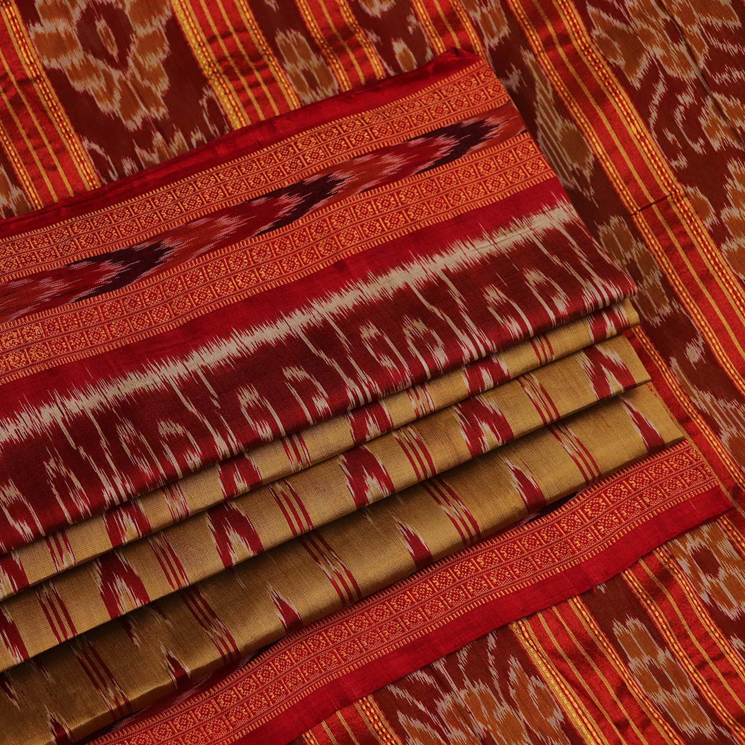 Handloom Khandua Silk Ikat Saree