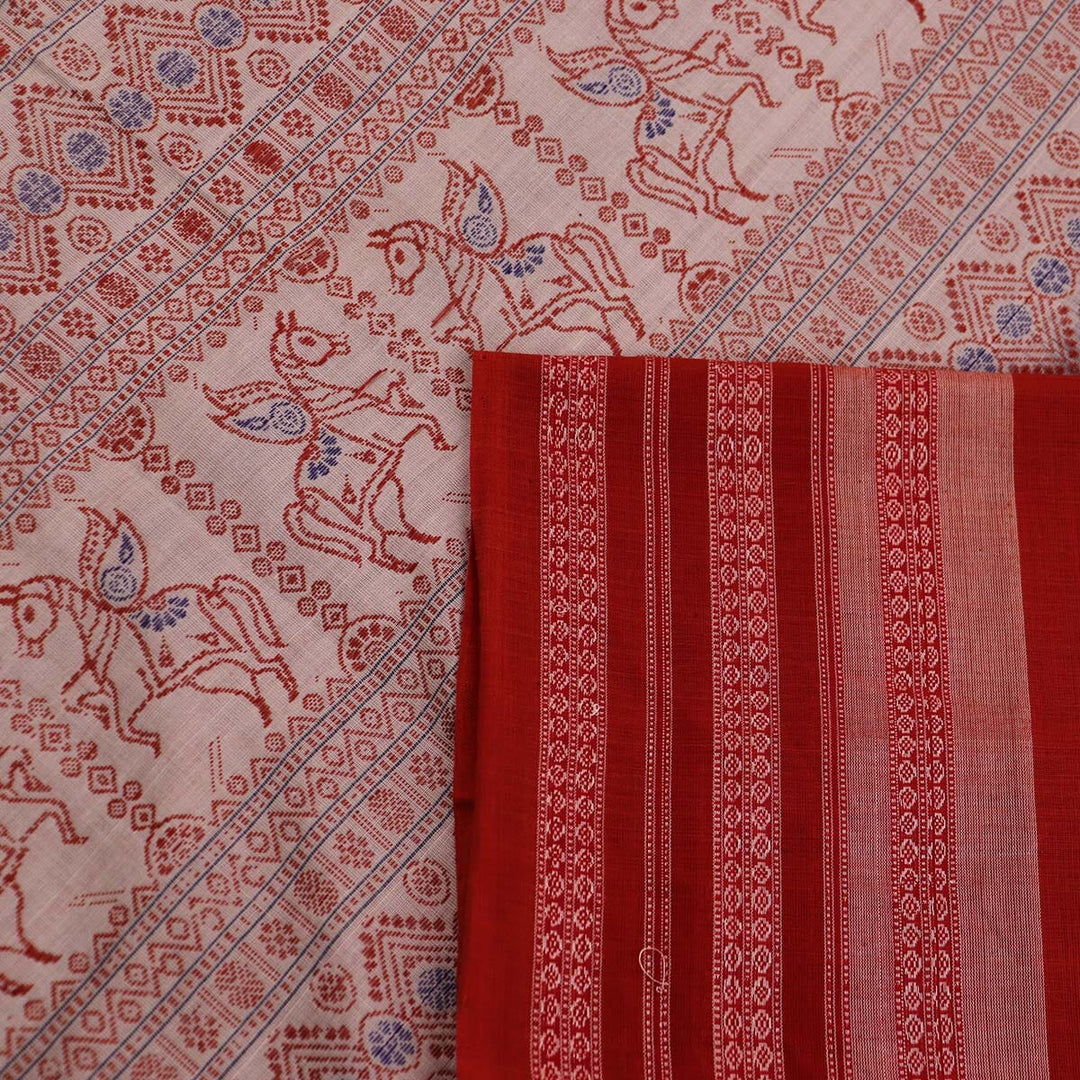 Handloom Bomkai Cotton Ikat Saree Handloom Saree_Cotton Priyadarshini Handloom