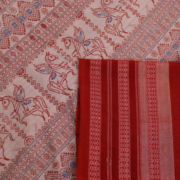 Handloom Bomkai Cotton Ikat Saree Handloom Saree_Cotton Priyadarshini Handloom