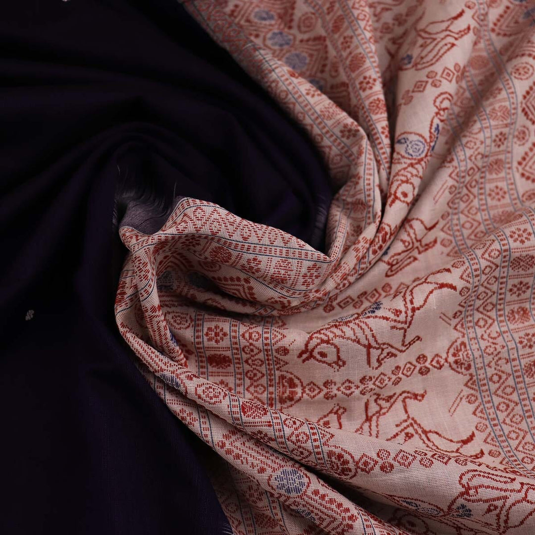 Handloom Bomkai Cotton Ikat Saree Handloom Saree_Cotton Priyadarshini Handloom
