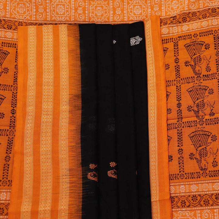 Handloom Bomkai Cotton Ikat Saree Handloom Saree_Cotton Priyadarshini Handloom