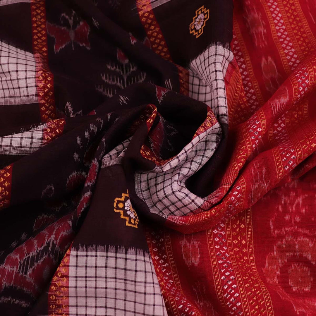 Handloom Bomkai Cotton Ikat Saree Handloom Saree_Cotton Priyadarshini Handloom