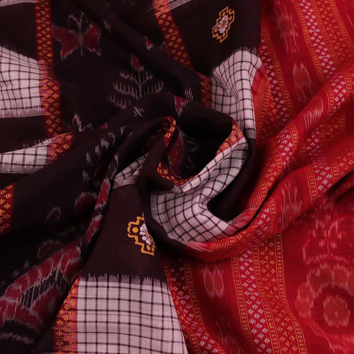 Handloom Bomkai Cotton Ikat Saree Handloom Saree_Cotton Priyadarshini Handloom