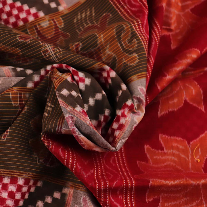 Handloom Sambalpuri Cotton Ikkat Saree Handloom Saree_Sambalpuri Cotton Priyadarshini Handloom