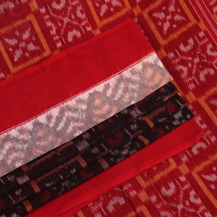 Handloom Sambalpuri Cotton Ikkat Saree Handloom Saree_Sambalpuri Cotton Priyadarshini Handloom