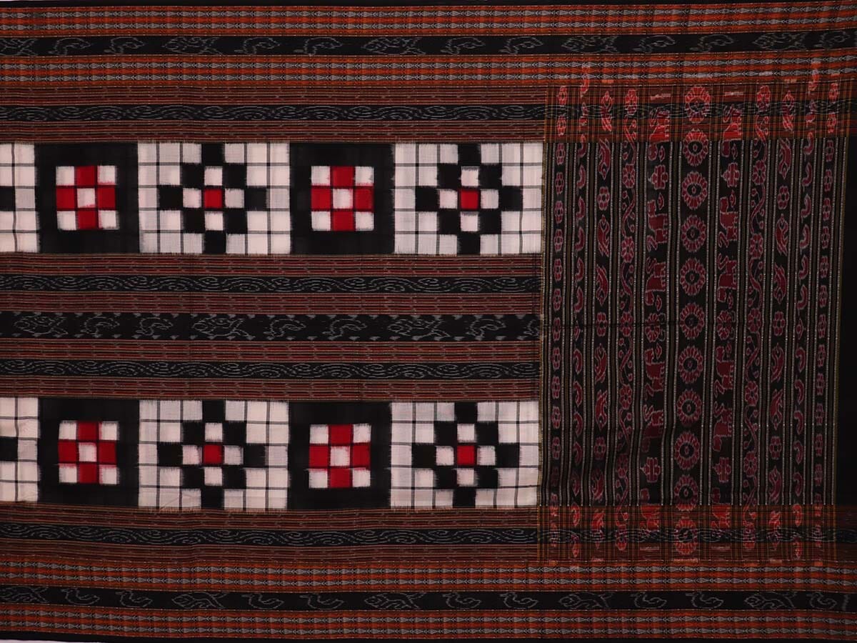 Handloom Sambalpuri Cotton Ikkat Saree Handloom Saree_Sambalpuri Cotton Priyadarshini Handloom