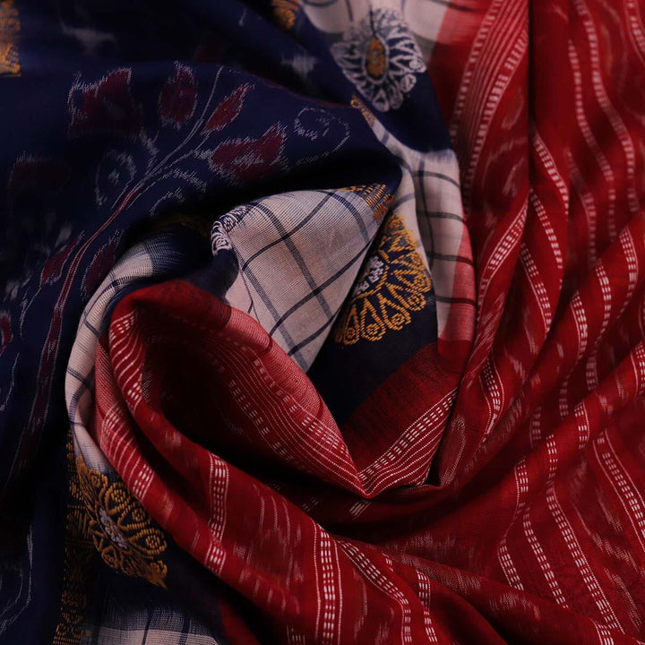 Handloom Sambalpuri Cotton Ikkat Saree Handloom Saree_Sambalpuri Cotton Priyadarshini Handloom