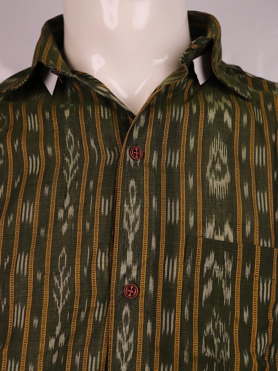 Handwoven Cotton Shirt Handloom Shirt & Kurta_Men Priyadarshini Handloom