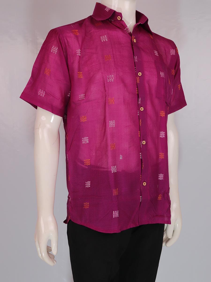 Handwoven Cotton Shirt Handloom Shirt & Kurta_Men Priyadarshini Handloom