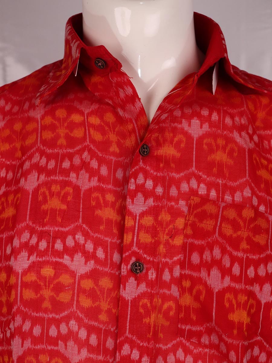 Handwoven Cotton Shirt Handloom Shirt & Kurta_Men Priyadarshini Handloom
