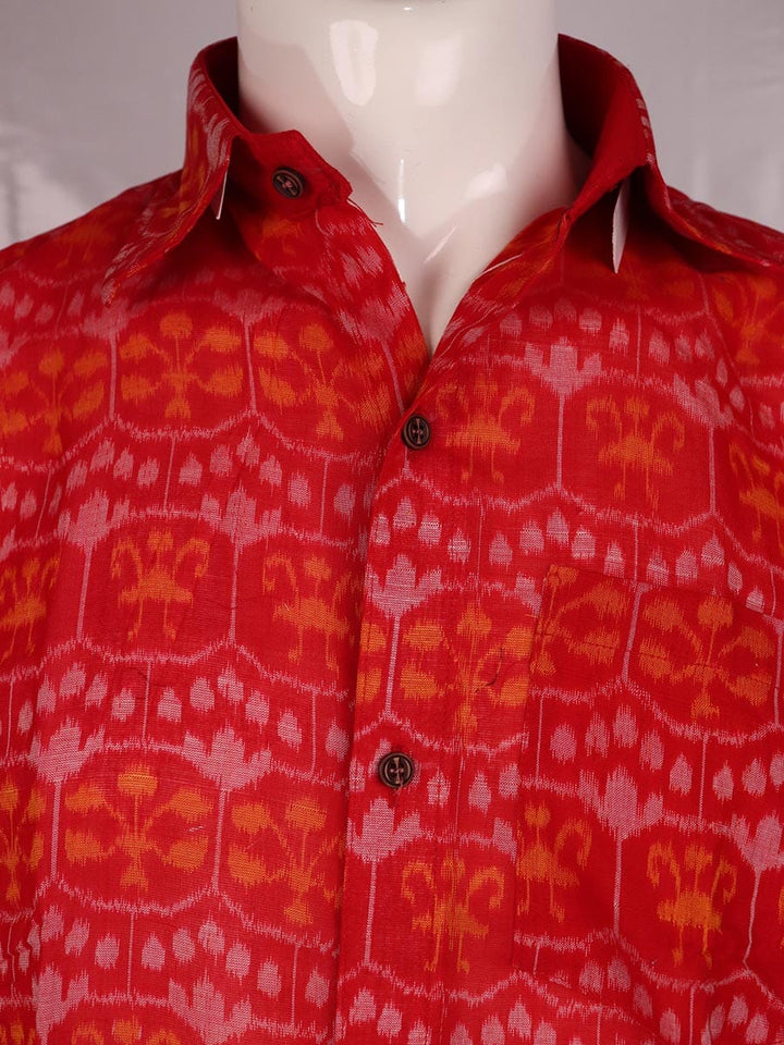Handwoven Cotton Shirt Handloom Shirt & Kurta_Men Priyadarshini Handloom