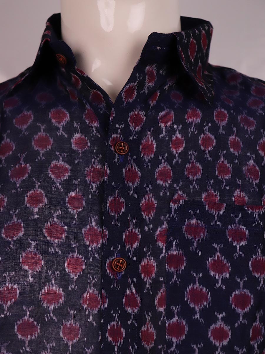 Handwoven Cotton Shirt Handloom Shirt & Kurta_Men Priyadarshini Handloom