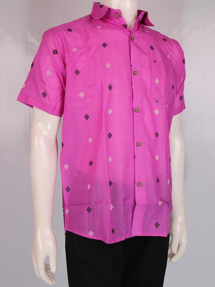 Handwoven Cotton Shirt Handloom Shirt & Kurta_Men Priyadarshini Handloom