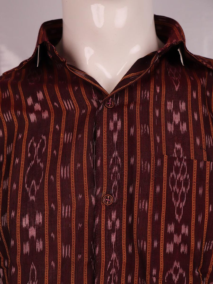 Handwoven Cotton Shirt Handloom Shirt & Kurta_Men Priyadarshini Handloom