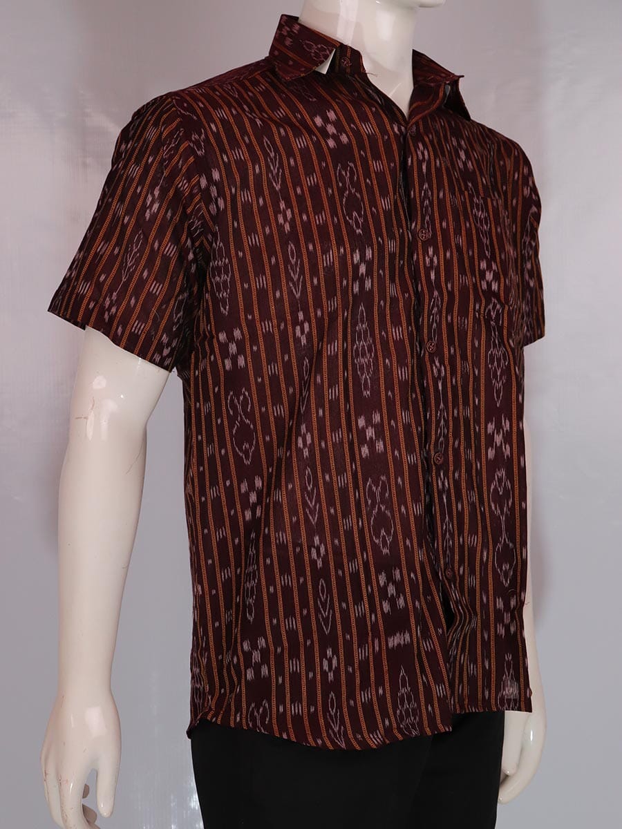 Handwoven Cotton Shirt Handloom Shirt & Kurta_Men Priyadarshini Handloom