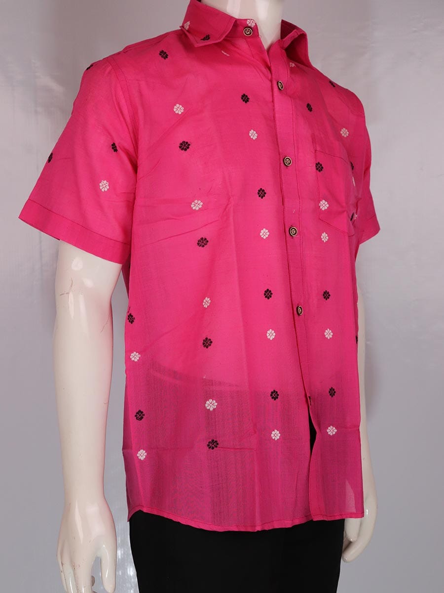 Handwoven Cotton Shirt Handloom Shirt & Kurta_Men Priyadarshini Handloom