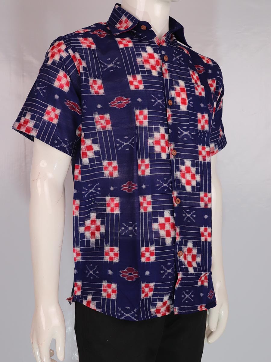 Handwoven Cotton Shirt Handloom Shirt & Kurta_Men Priyadarshini Handloom