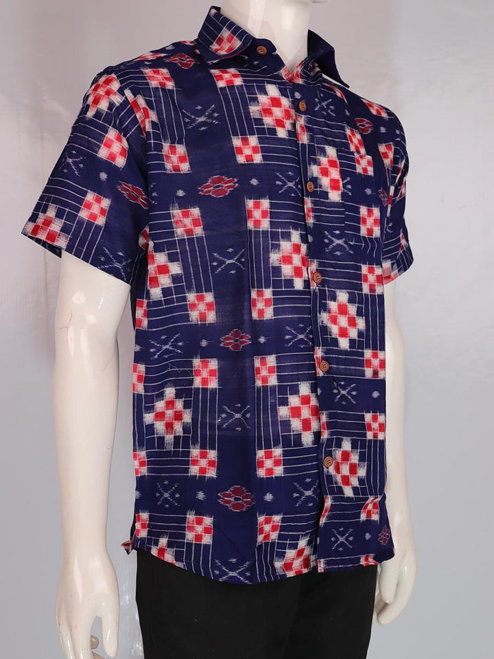 Handwoven Cotton Shirt Handloom Shirt & Kurta_Men Priyadarshini Handloom