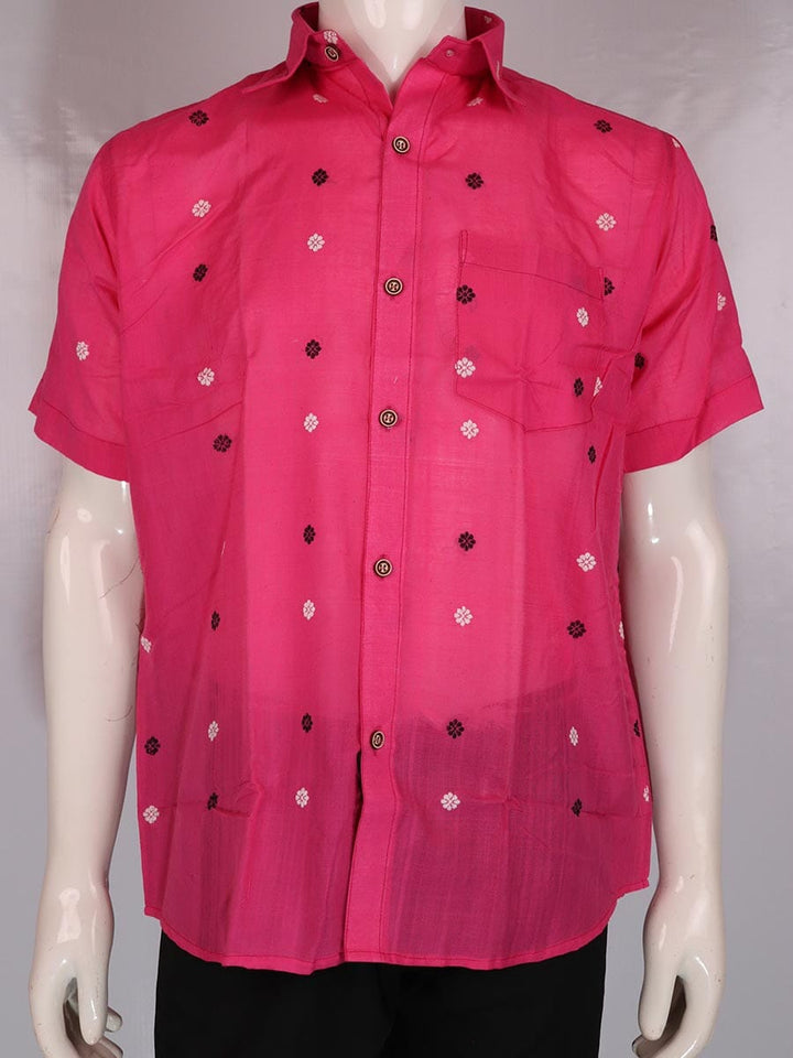 Handwoven Cotton Shirt Handloom Shirt & Kurta_Men Priyadarshini Handloom