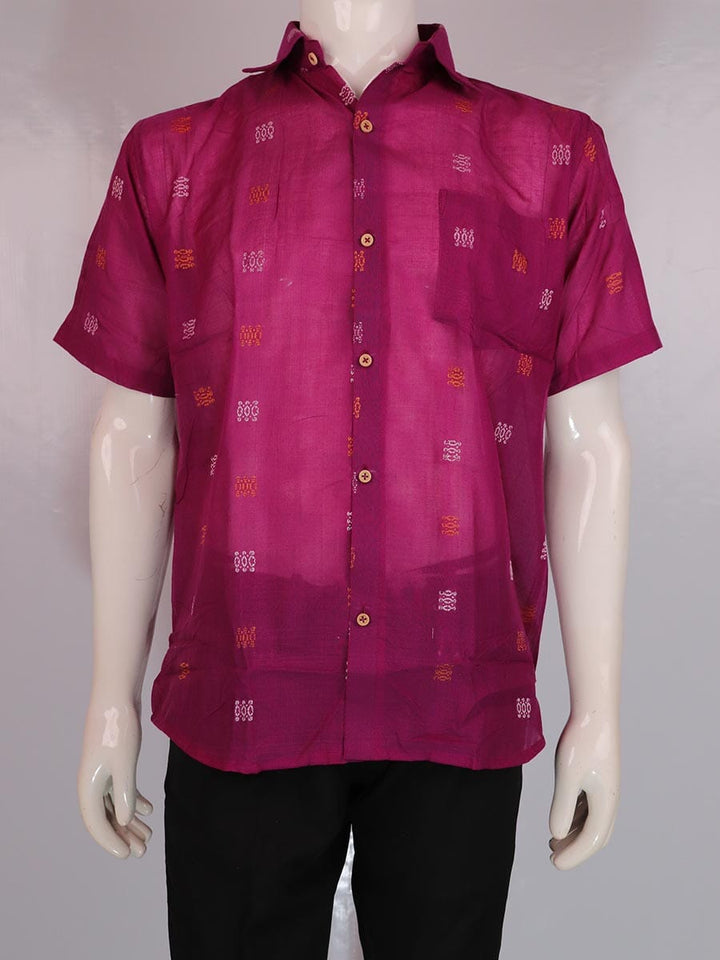 Handwoven Cotton Shirt Handloom Shirt & Kurta_Men Priyadarshini Handloom