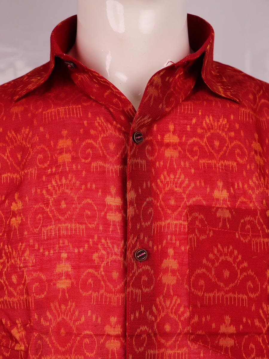 Handwoven Cotton Shirt Handloom Shirt & Kurta_Men Priyadarshini Handloom