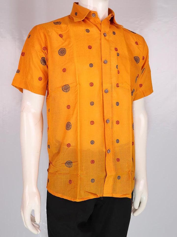 Handwoven Cotton Shirt Handloom Shirt & Kurta_Men Priyadarshini Handloom