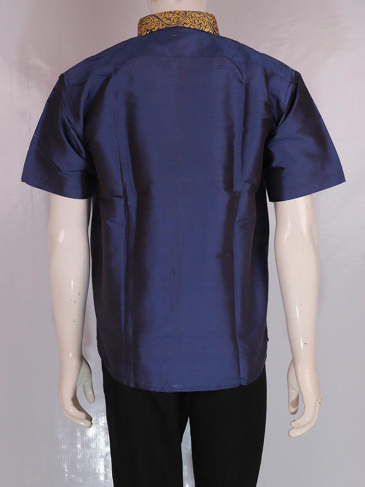Handwoven Silk Shirt Handloom Shirt & Kurta_Men Priyadarshini Handloom