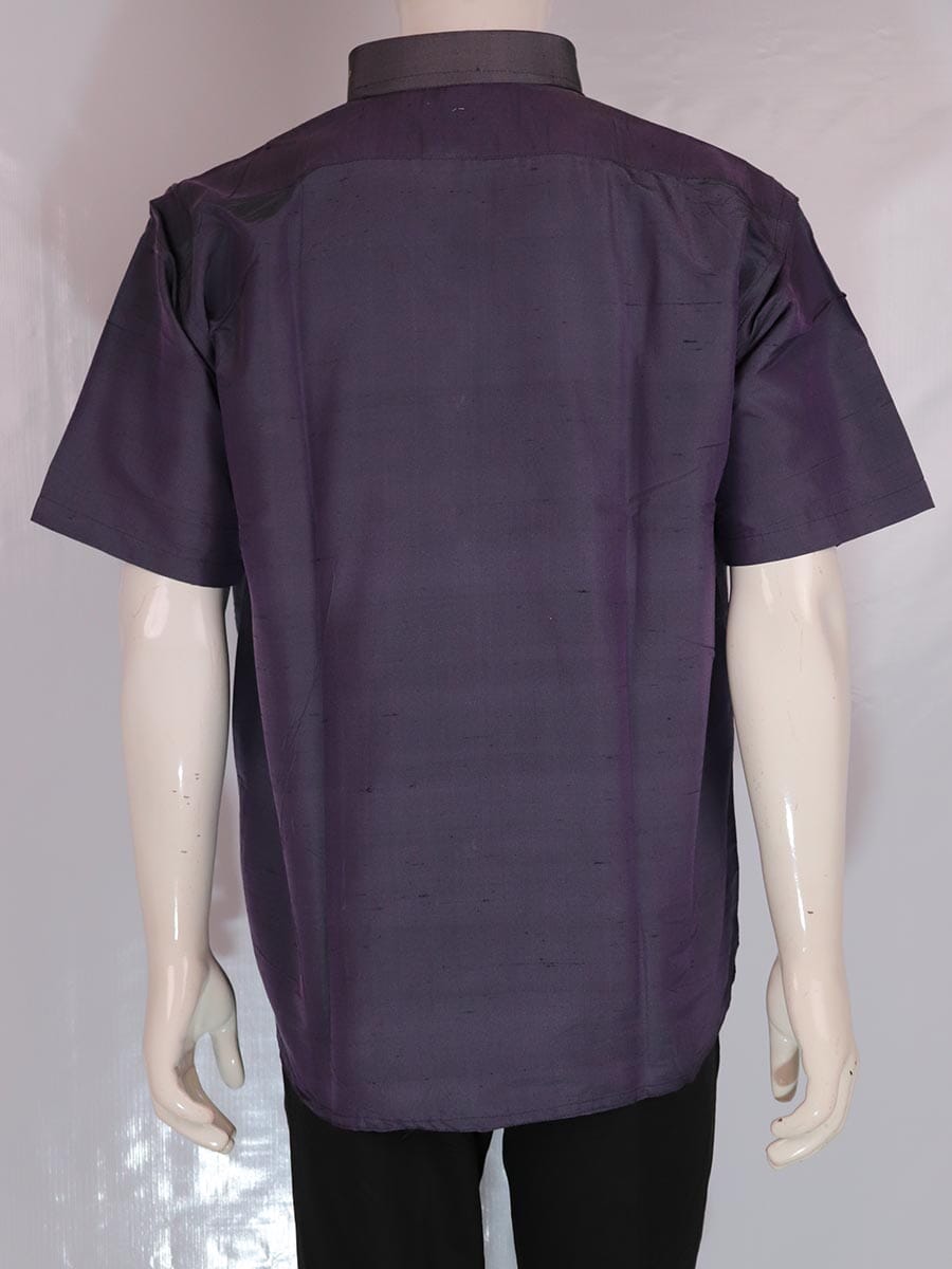 Handwoven Silk Shirt Handloom Shirt & Kurta_Men Priyadarshini Handloom