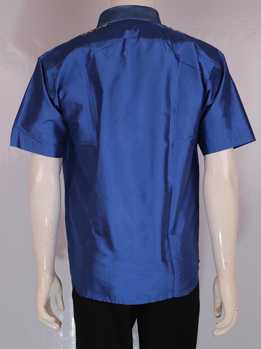 Handwoven Silk Shirt Handloom Shirt & Kurta_Men Priyadarshini Handloom