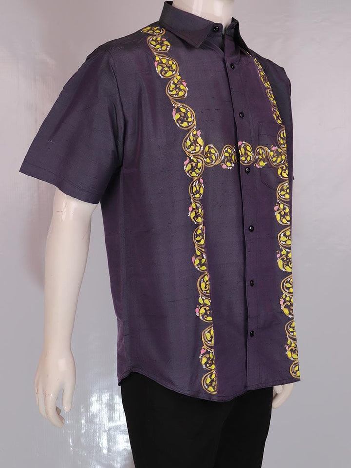 Handwoven Silk Shirt Handloom Shirt & Kurta_Men Priyadarshini Handloom